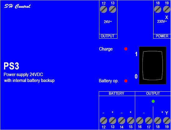 PS3 - napájecí zdroj 24V DC s bateriovým zálohováním